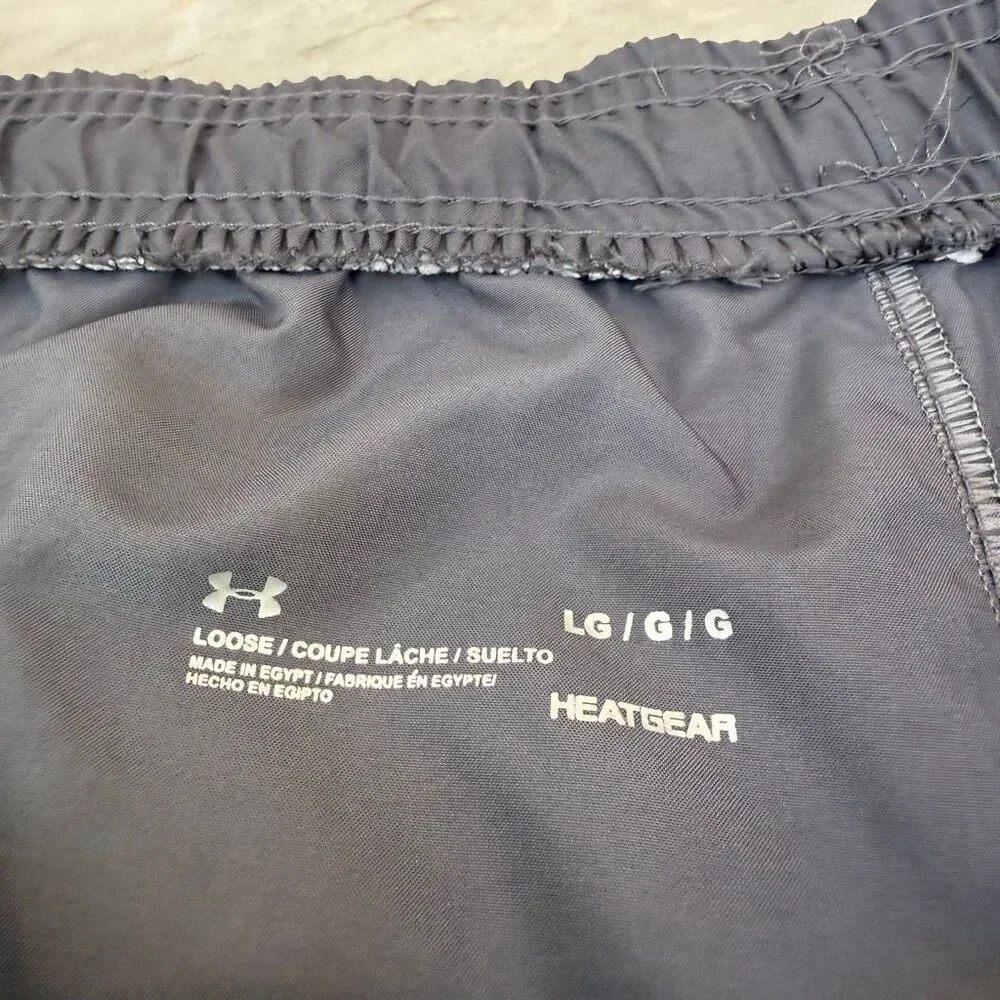 Under Armour Men's Trunks Shorts Gym Running Gray Polyester size L